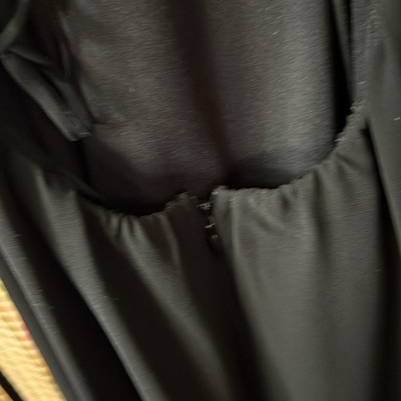 LULU’s Black “Back Lace up” Dress, size L, See All Pictures, flowing skirt, mini - Picture 7 of 13